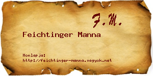 Feichtinger Manna névjegykártya